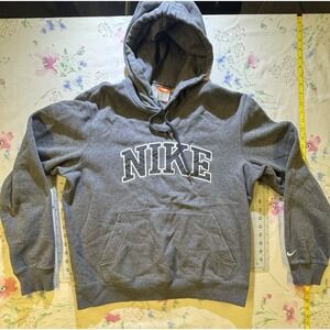 Nike Athletic Dept Hoodie Men's Medium (Runs Small) Gray Washed Vintage Pullover